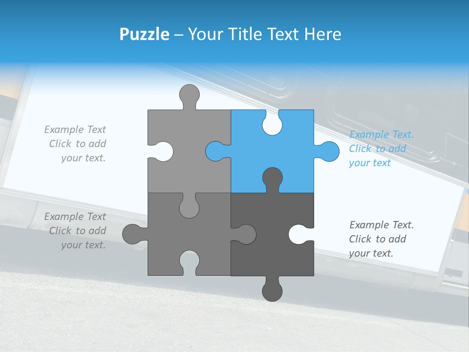 Blank Bus Ad PowerPoint Template