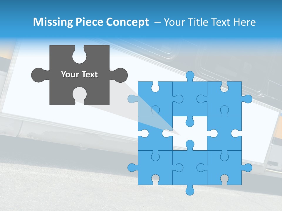 Blank Bus Ad PowerPoint Template