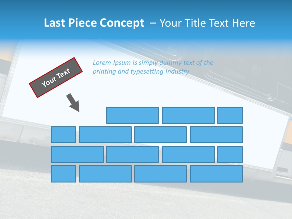 Blank Bus Ad PowerPoint Template