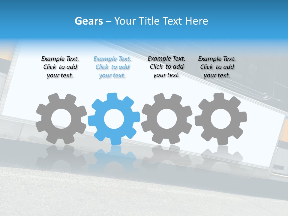 Blank Bus Ad PowerPoint Template