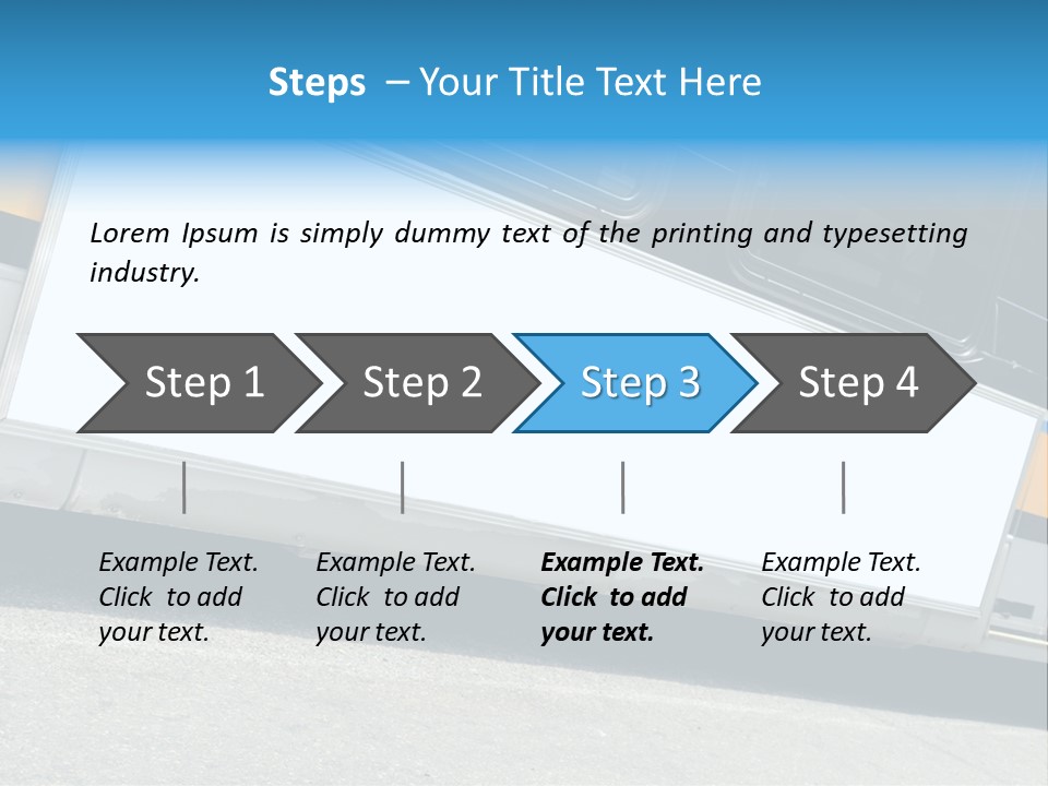 Blank Bus Ad PowerPoint Template
