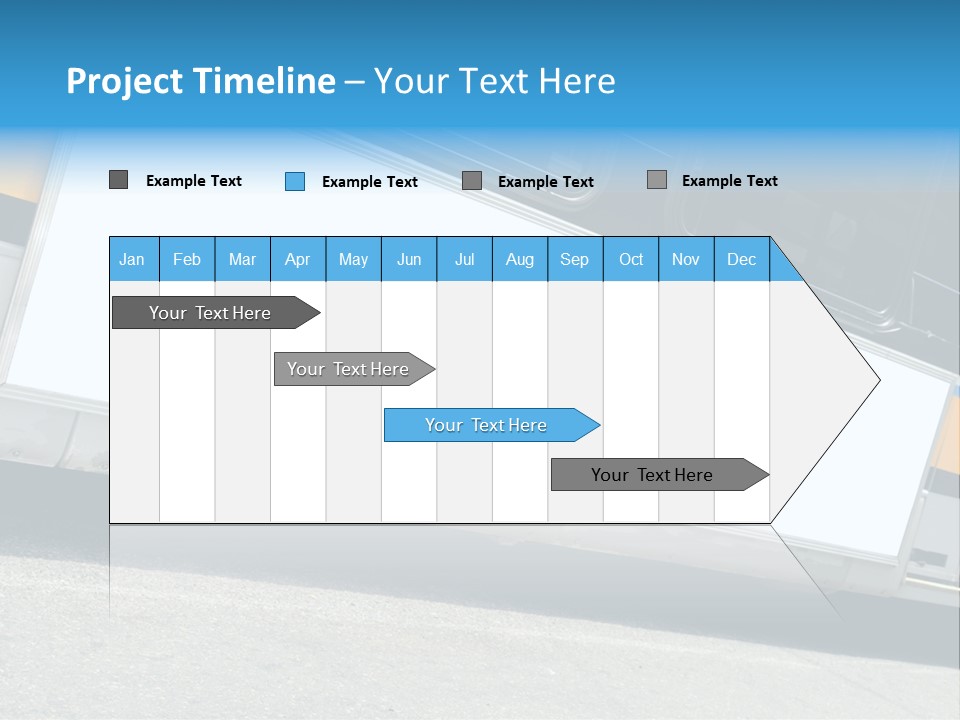 Blank Bus Ad PowerPoint Template