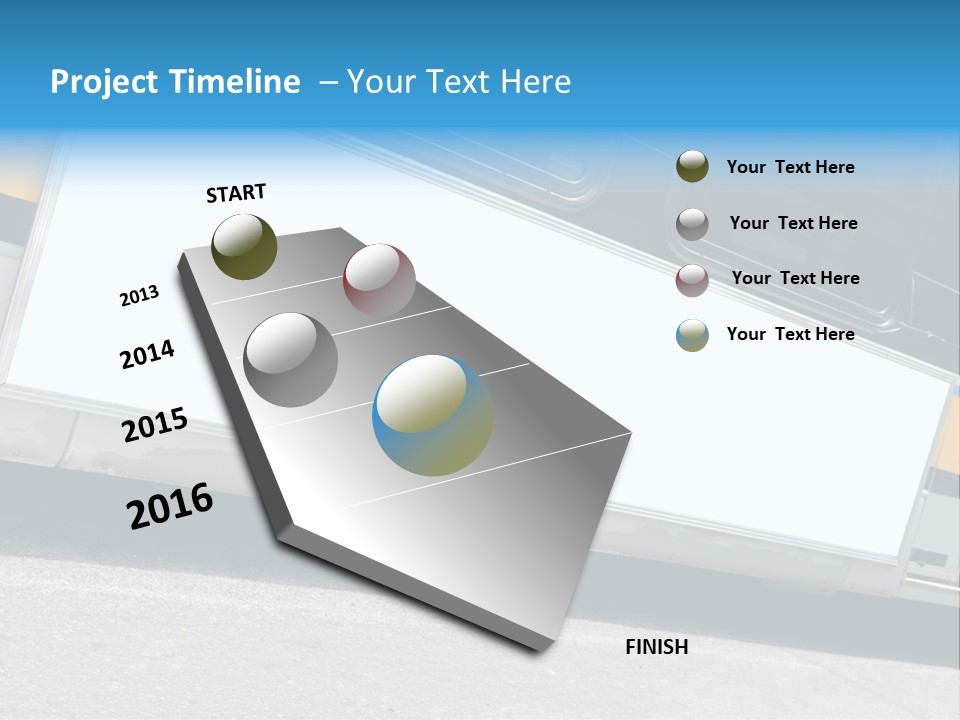 Blank Bus Ad PowerPoint Template