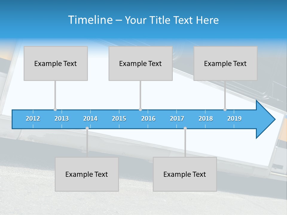 Blank Bus Ad PowerPoint Template