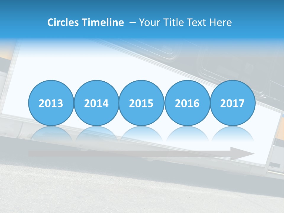 Blank Bus Ad PowerPoint Template