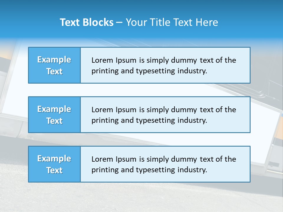 Blank Bus Ad PowerPoint Template