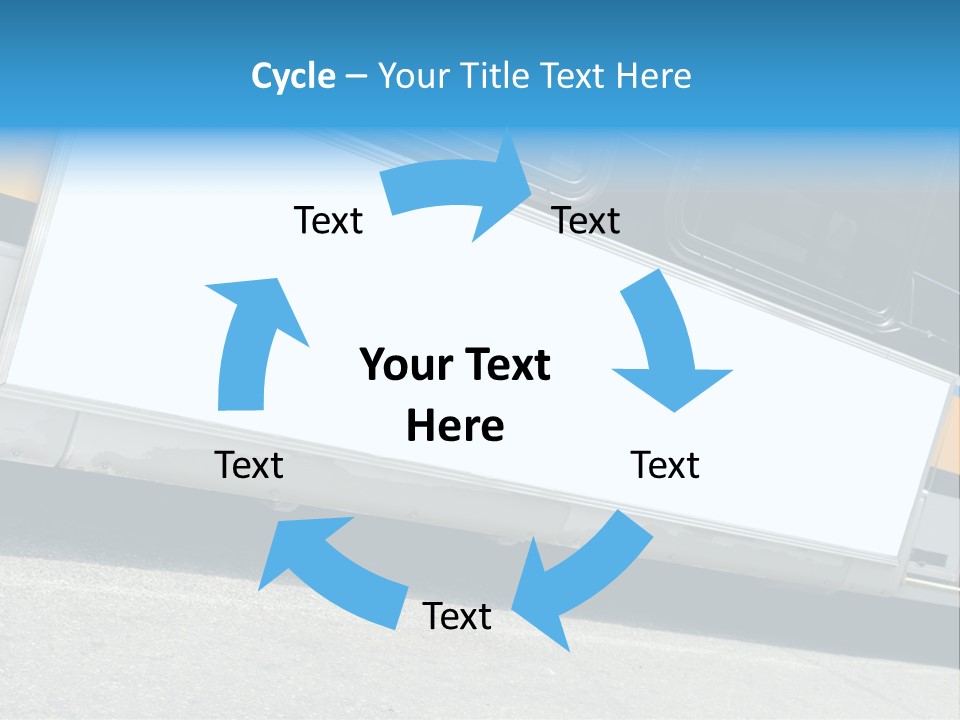 Blank Bus Ad PowerPoint Template