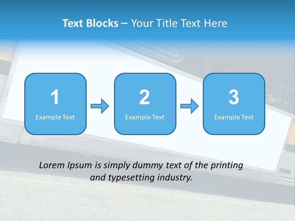 Blank Bus Ad PowerPoint Template