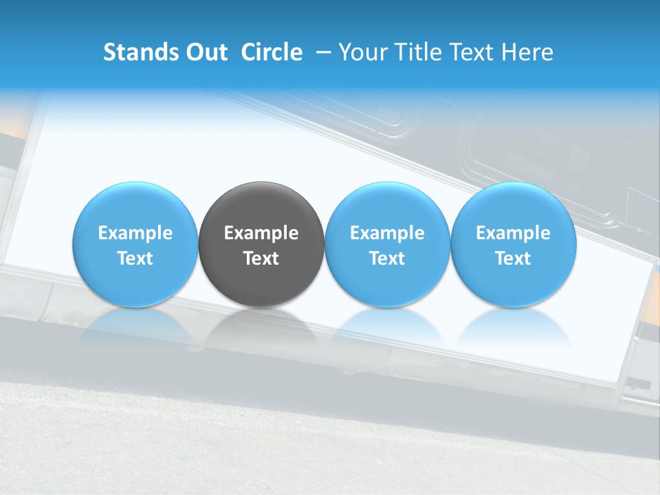 Blank Bus Ad PowerPoint Template