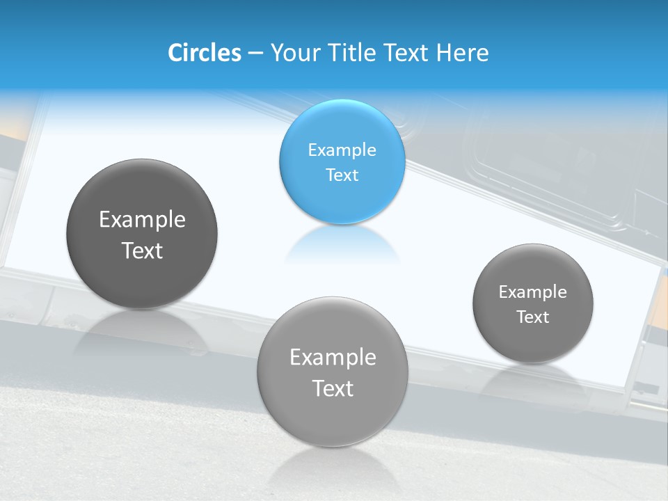 Blank Bus Ad PowerPoint Template