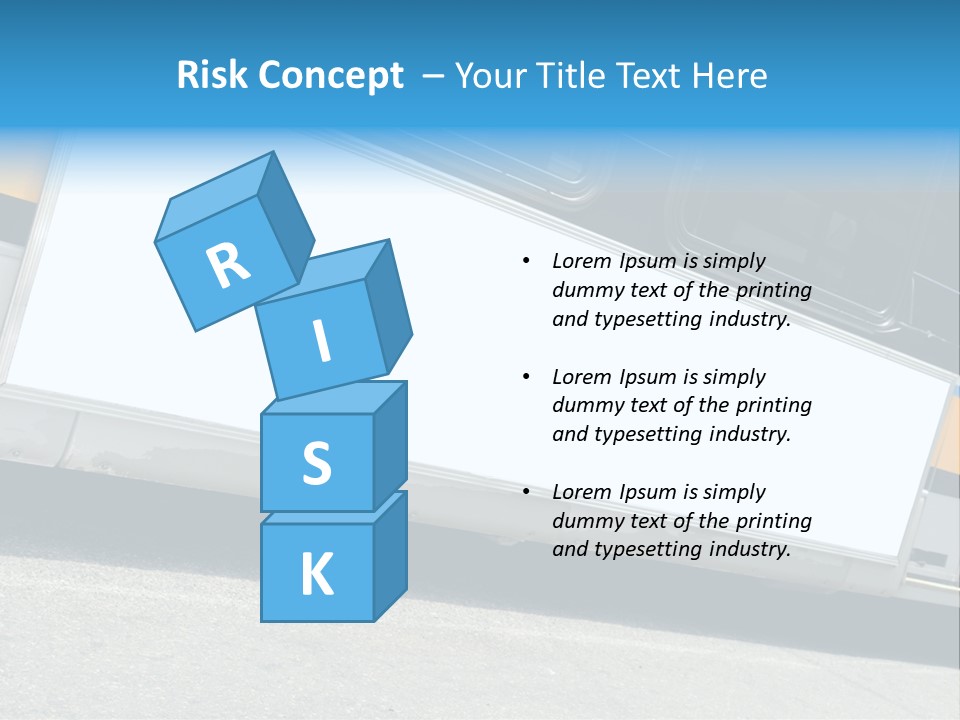 Blank Bus Ad PowerPoint Template