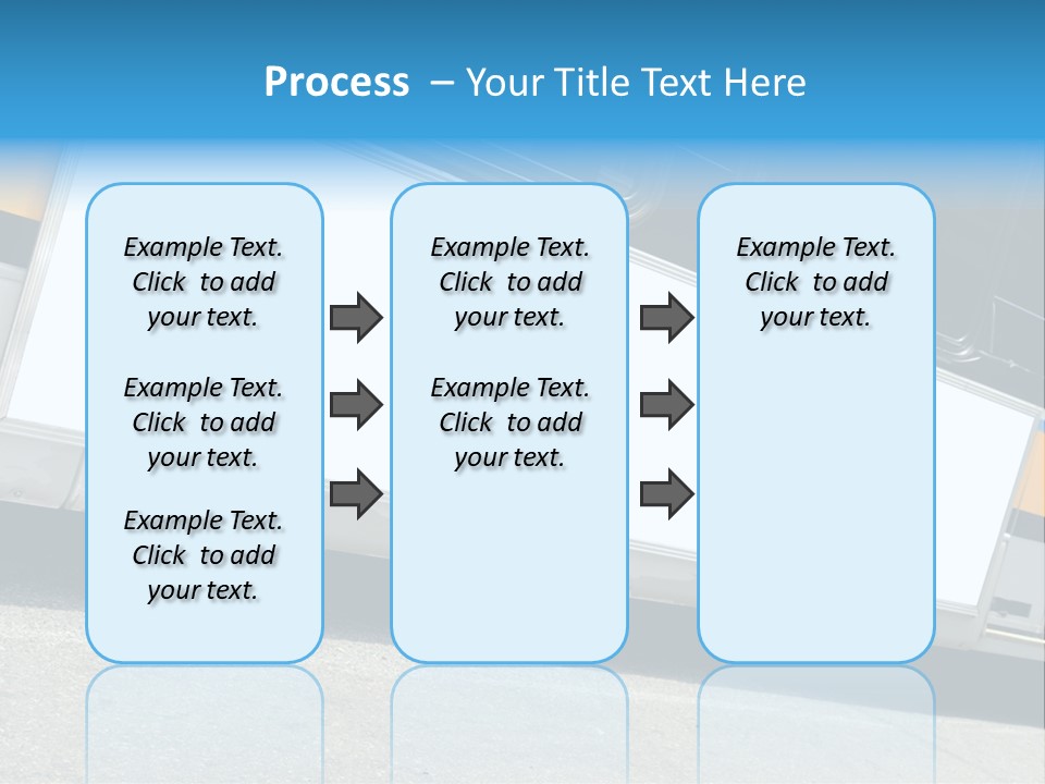 Blank Bus Ad PowerPoint Template