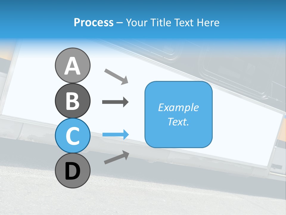 Blank Bus Ad PowerPoint Template