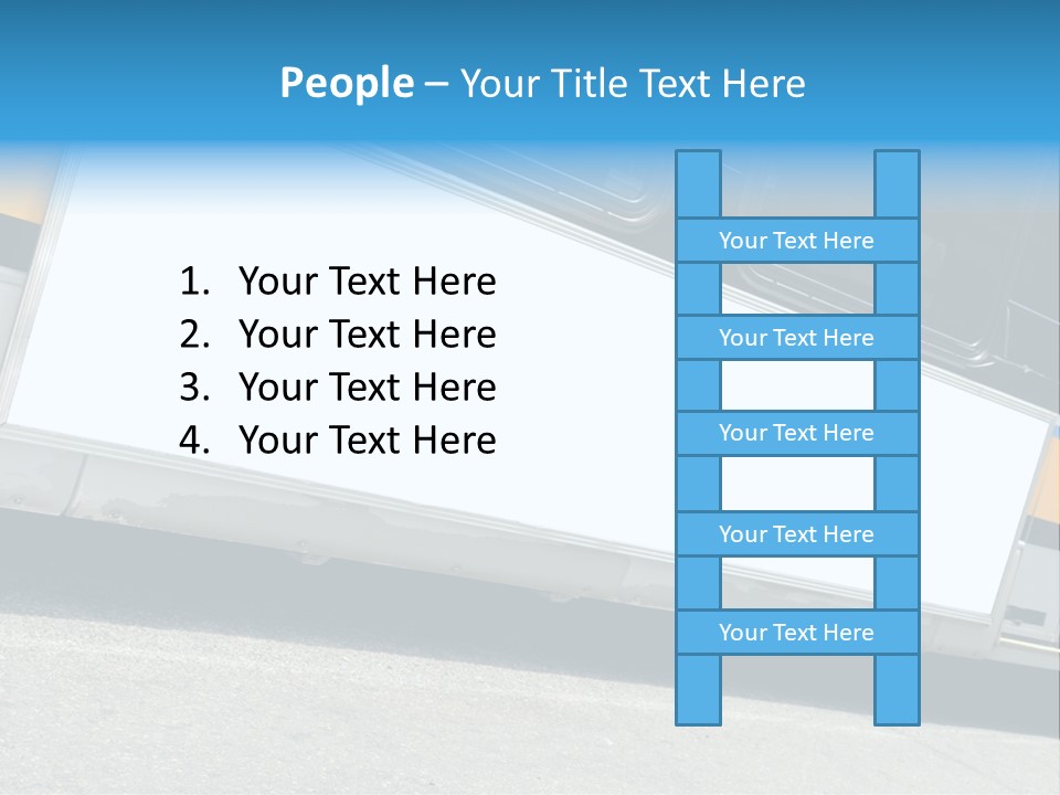 Blank Bus Ad PowerPoint Template