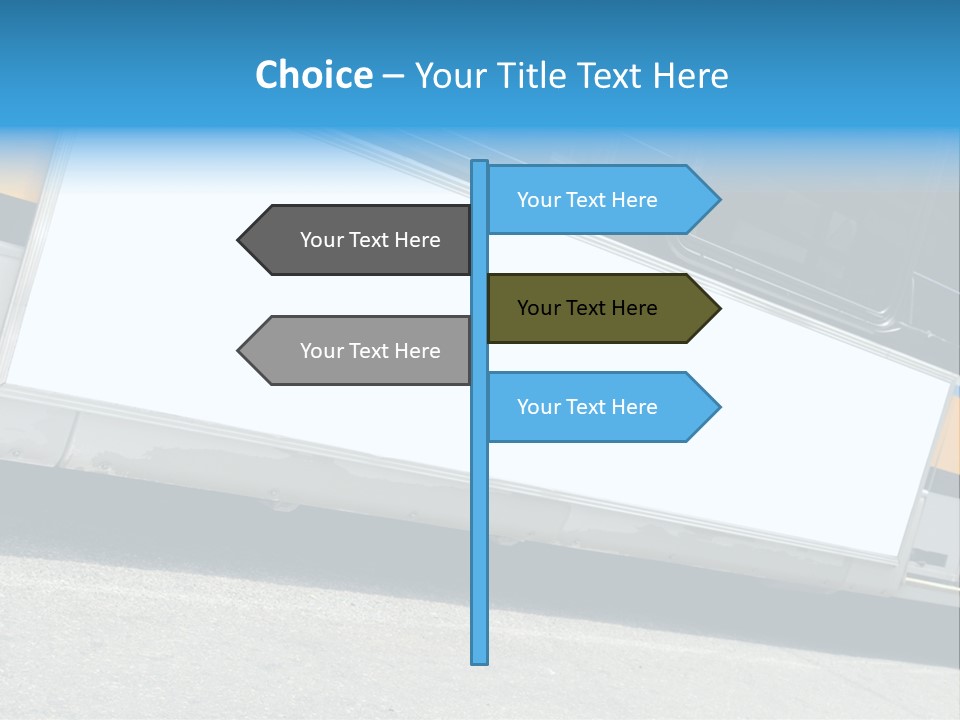 Blank Bus Ad PowerPoint Template