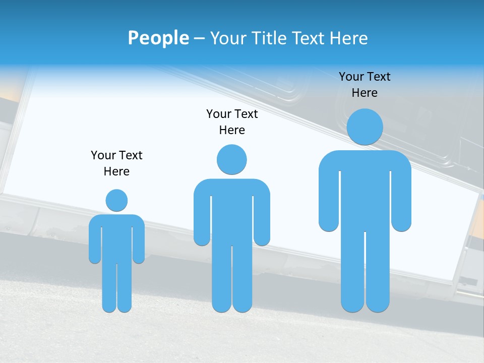 Blank Bus Ad PowerPoint Template