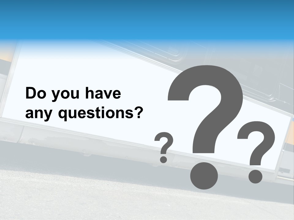 Blank Bus Ad PowerPoint Template