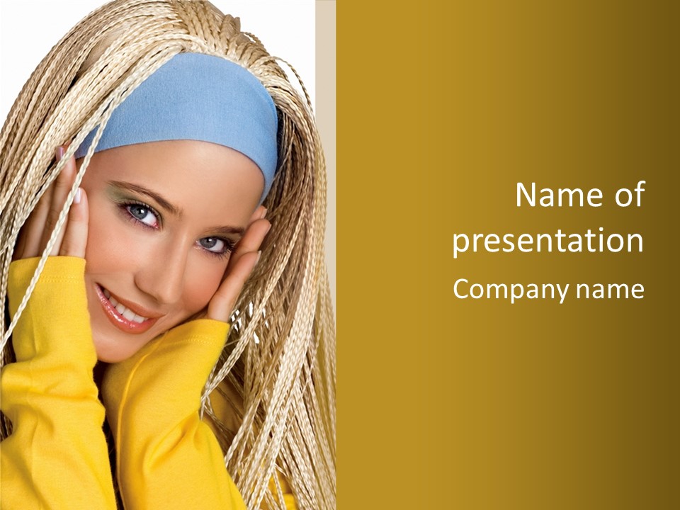 Dreadlocks Girl PowerPoint Template