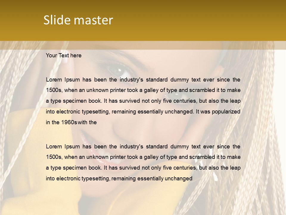 Dreadlocks Girl PowerPoint Template