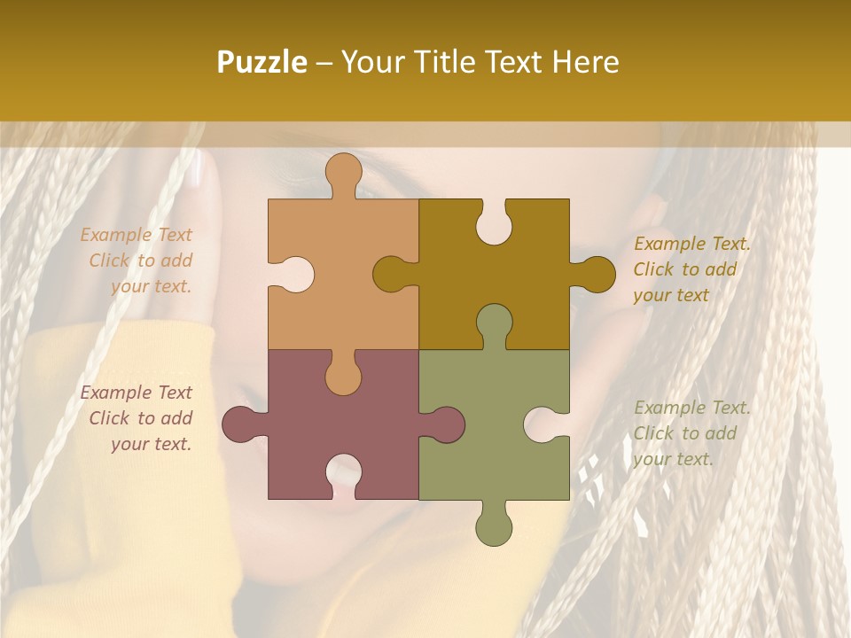 Dreadlocks Girl PowerPoint Template