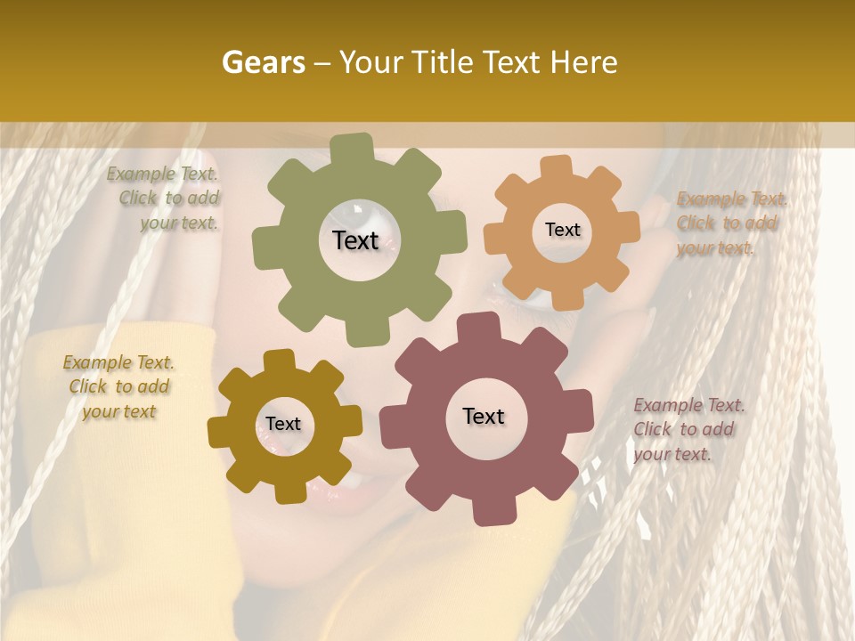 Dreadlocks Girl PowerPoint Template