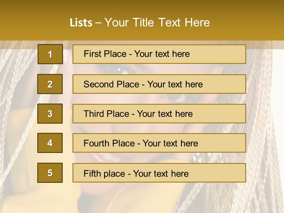 Dreadlocks Girl PowerPoint Template