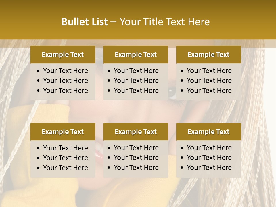 Dreadlocks Girl PowerPoint Template