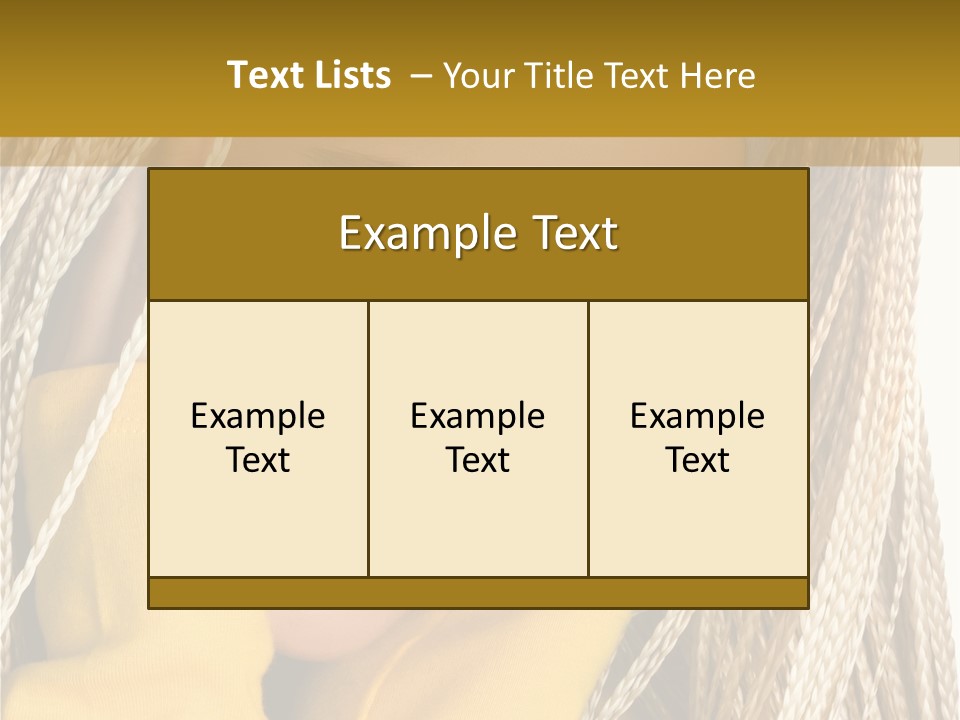 Dreadlocks Girl PowerPoint Template