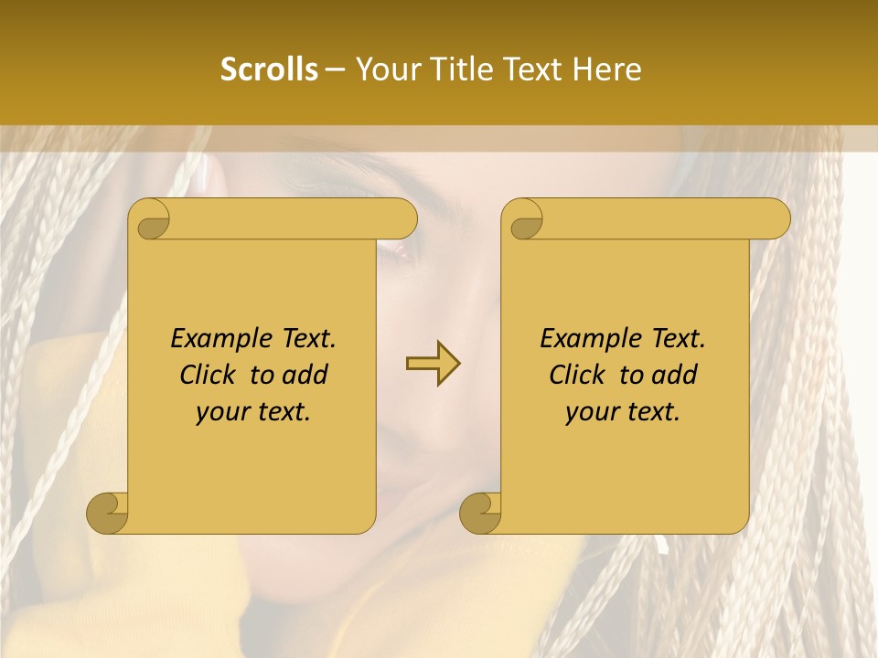 Dreadlocks Girl PowerPoint Template