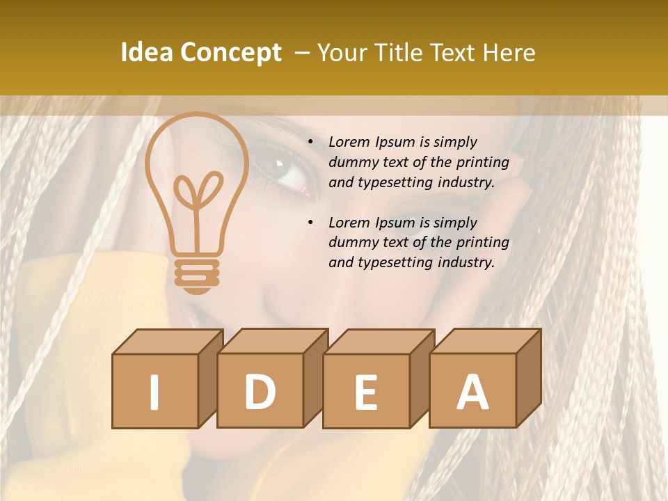 Dreadlocks Girl PowerPoint Template