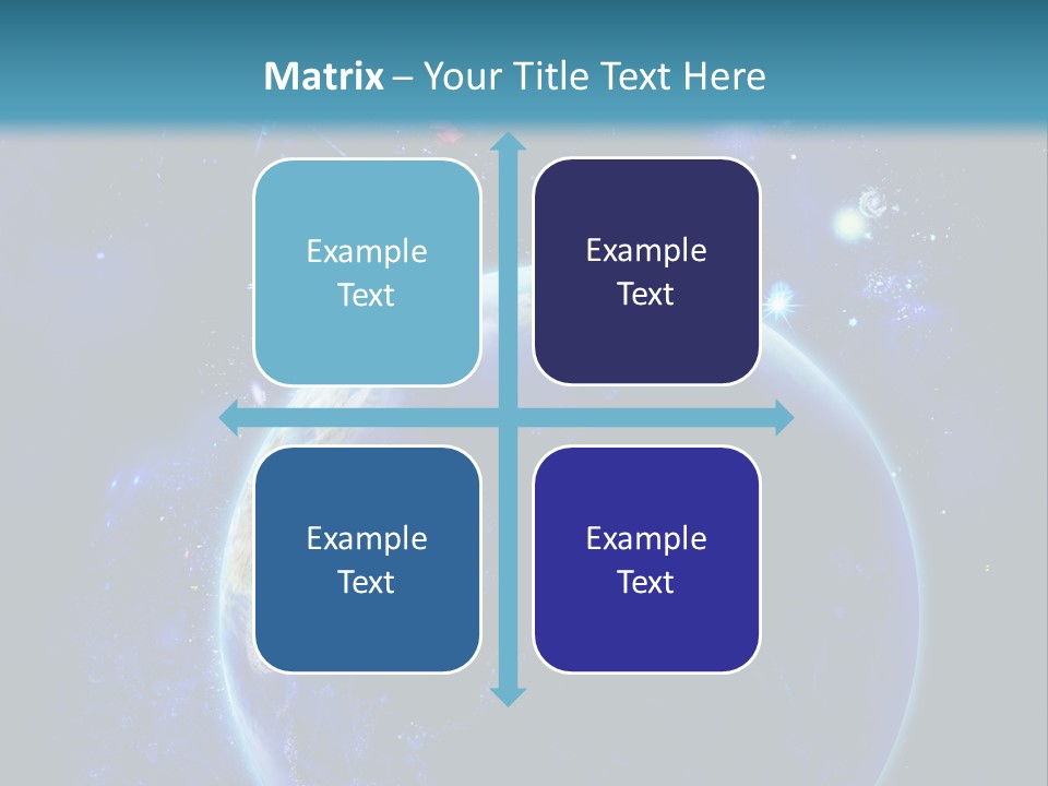 Space Vertical PowerPoint Template