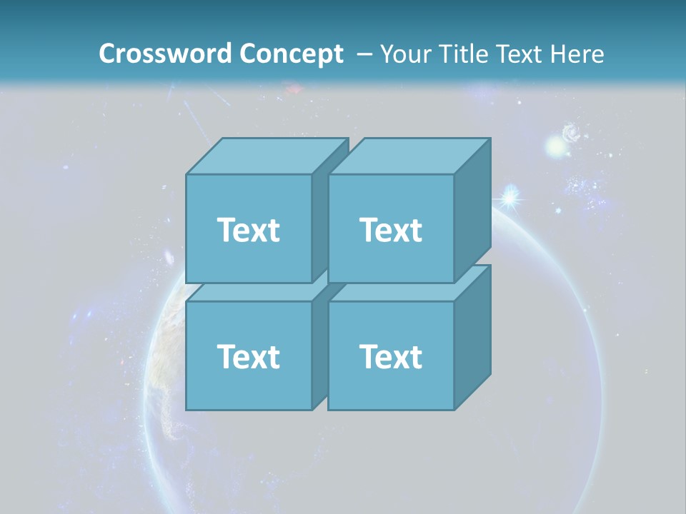 Space Vertical PowerPoint Template