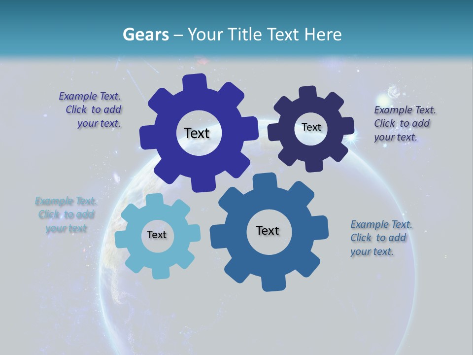 Space Vertical PowerPoint Template