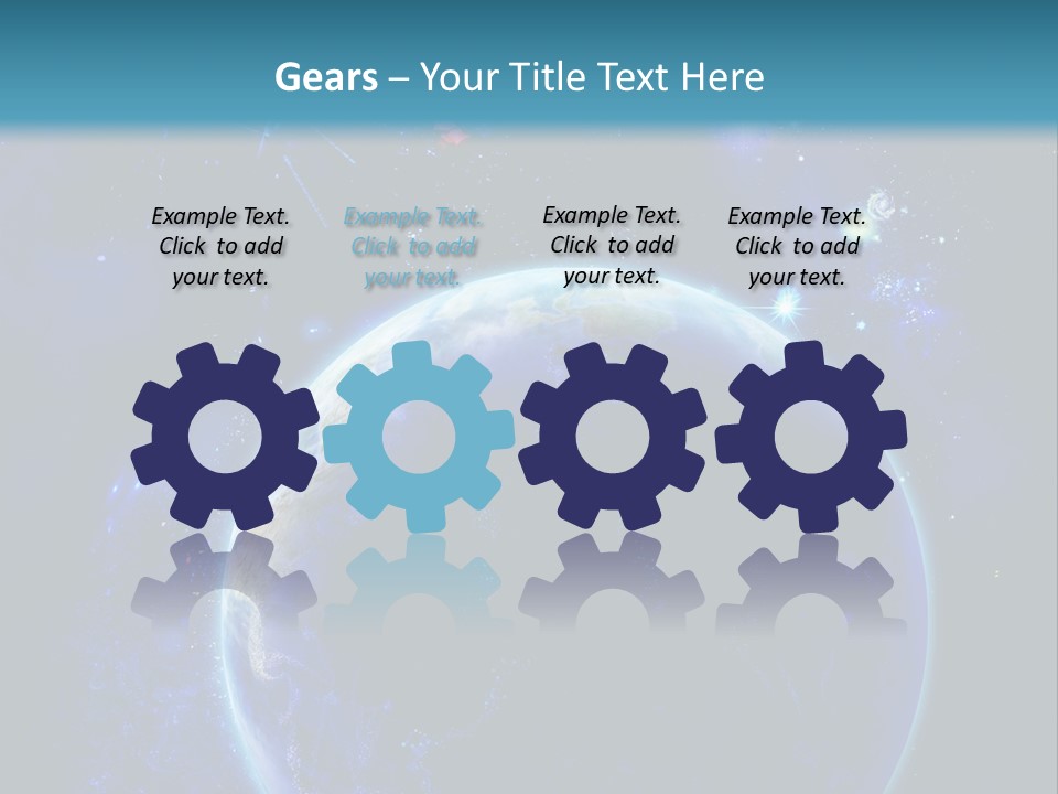 Space Vertical PowerPoint Template