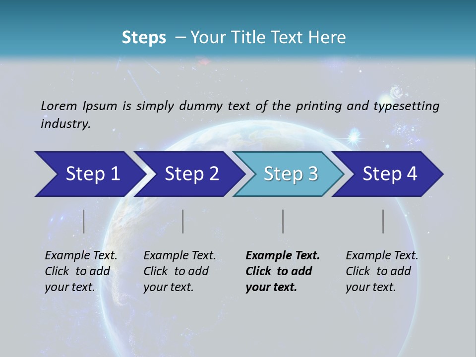 Space Vertical PowerPoint Template
