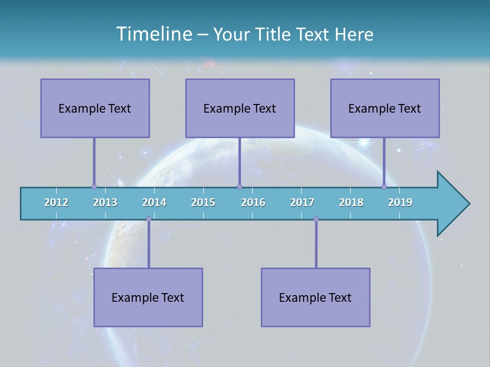 Space Vertical PowerPoint Template