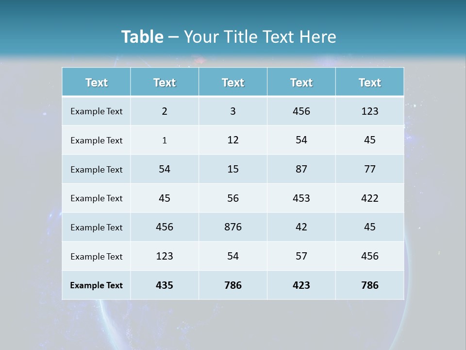 Space Vertical PowerPoint Template