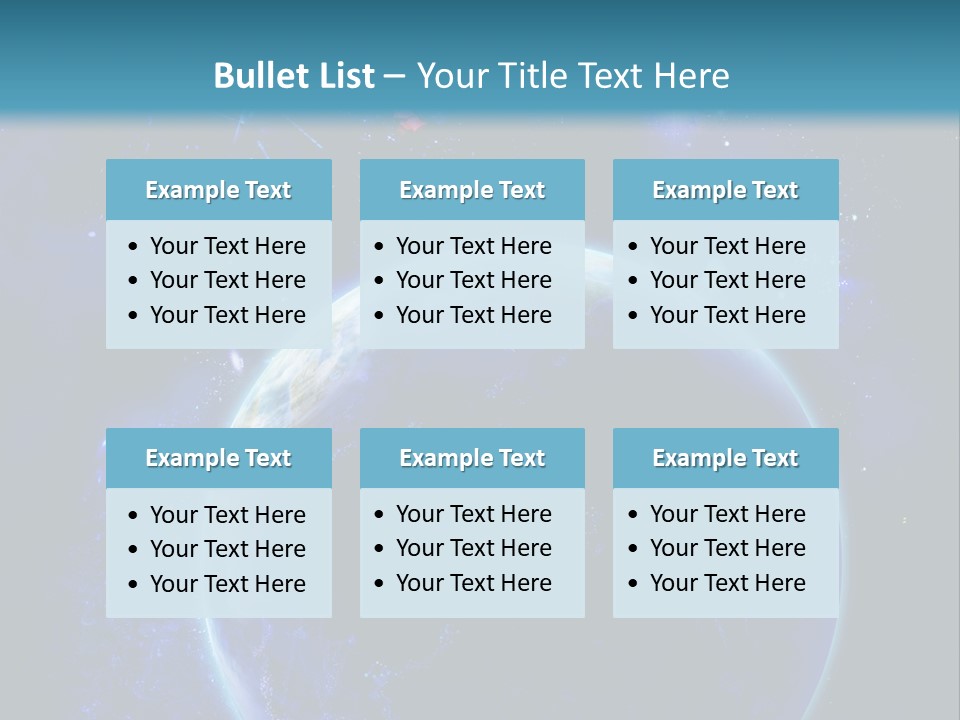 Space Vertical PowerPoint Template