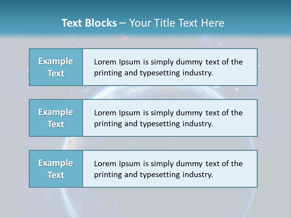 Space Vertical PowerPoint Template
