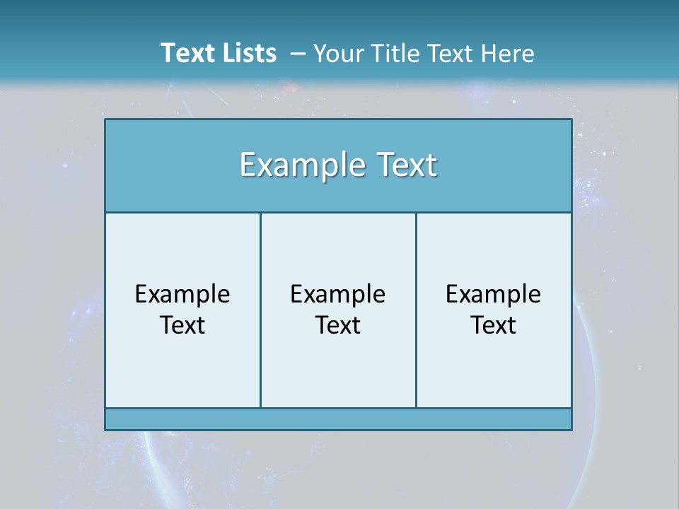 Space Vertical PowerPoint Template