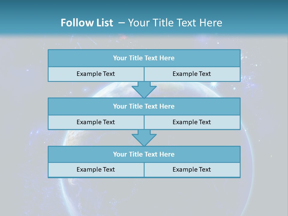 Space Vertical PowerPoint Template