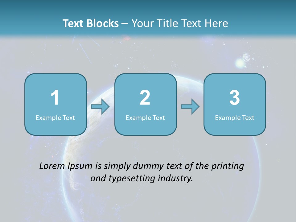 Space Vertical PowerPoint Template