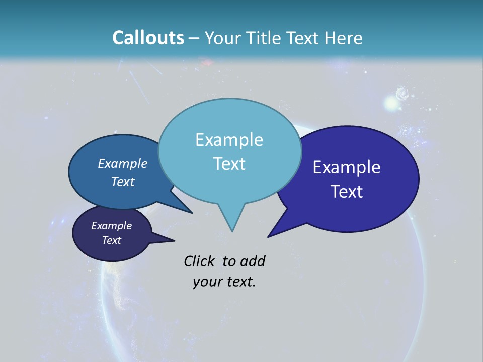 Space Vertical PowerPoint Template