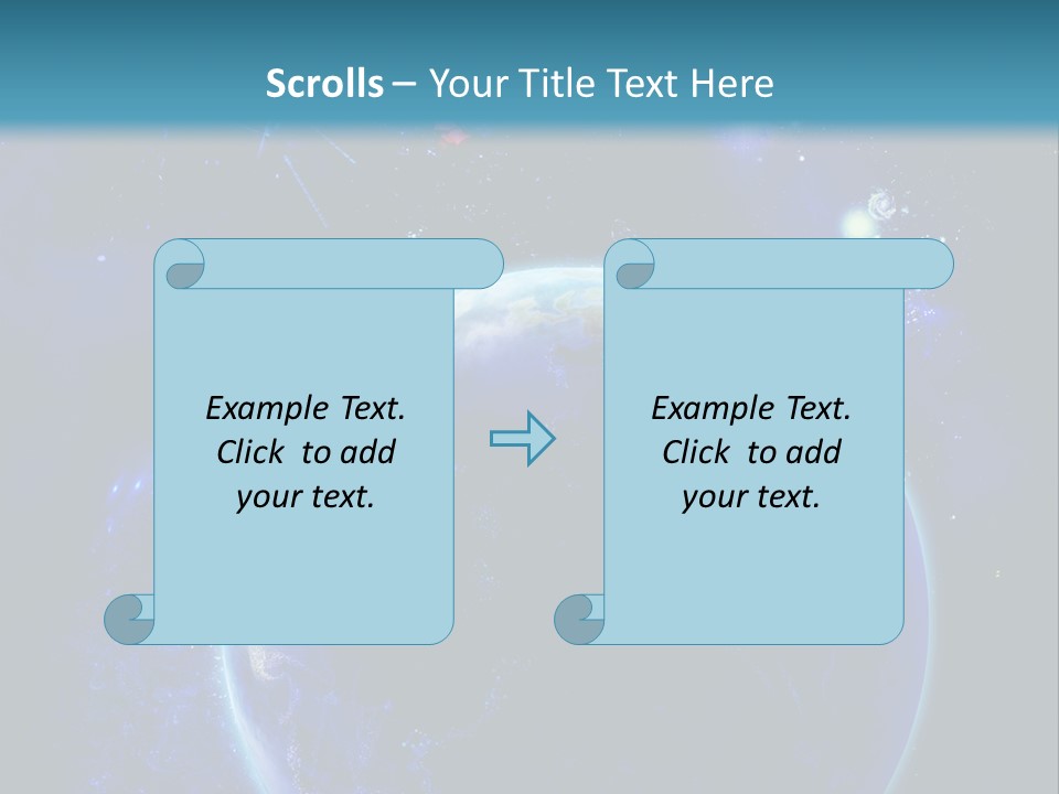 Space Vertical PowerPoint Template