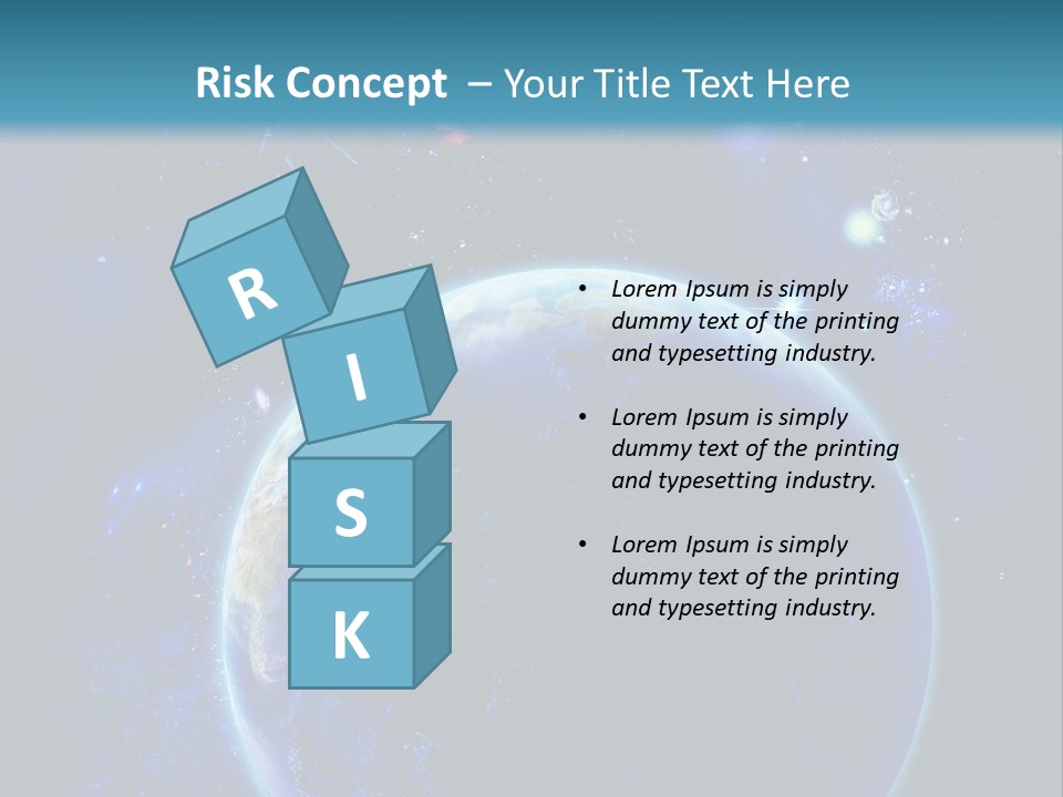 Space Vertical PowerPoint Template