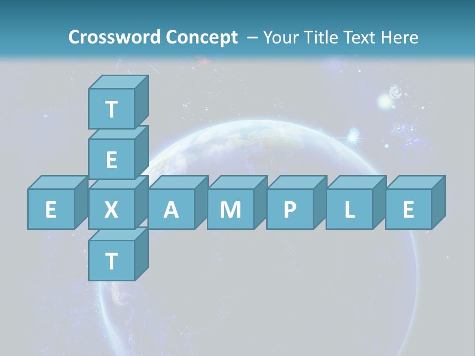 Space Vertical PowerPoint Template