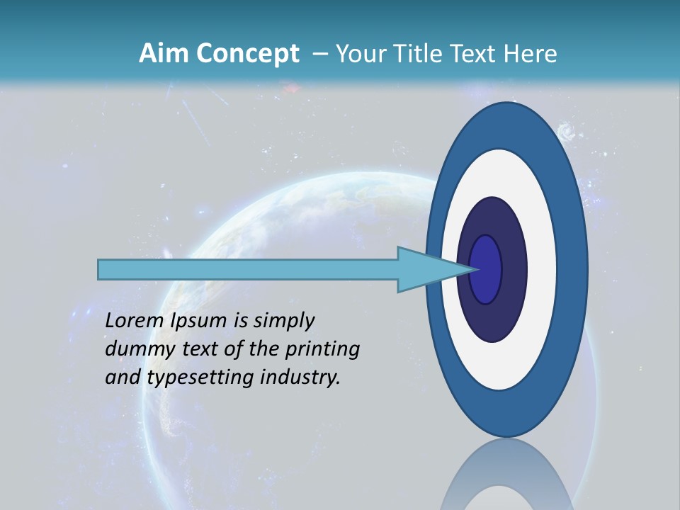 Space Vertical PowerPoint Template
