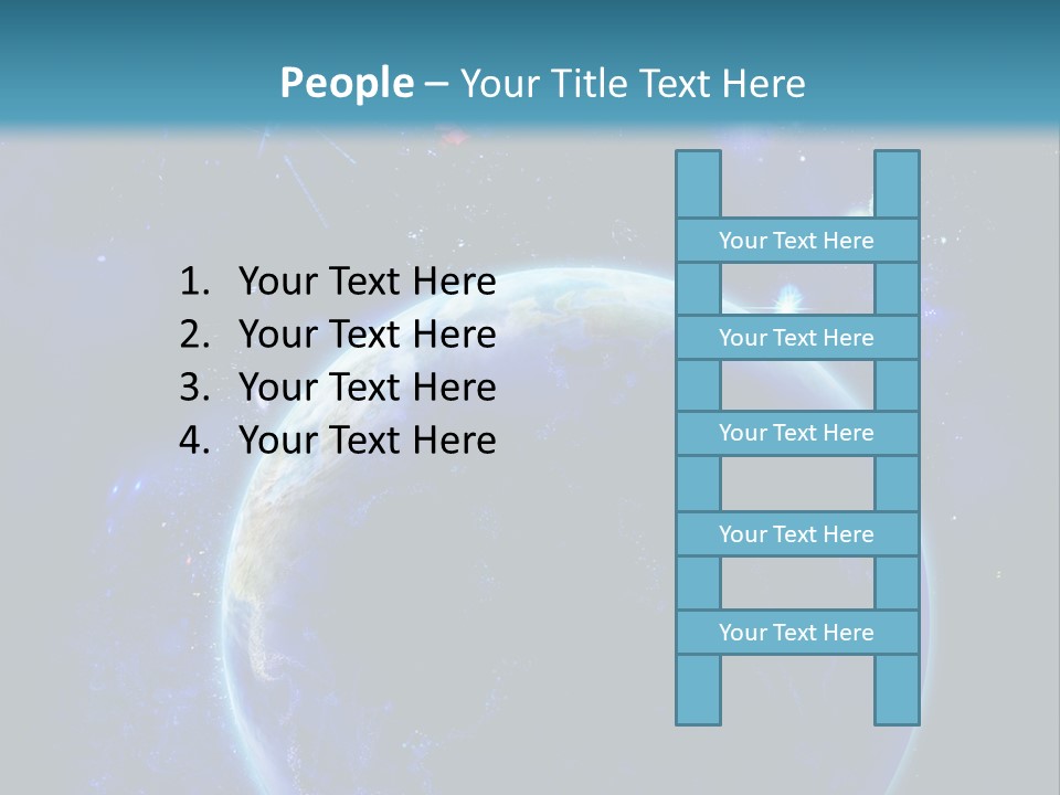 Space Vertical PowerPoint Template