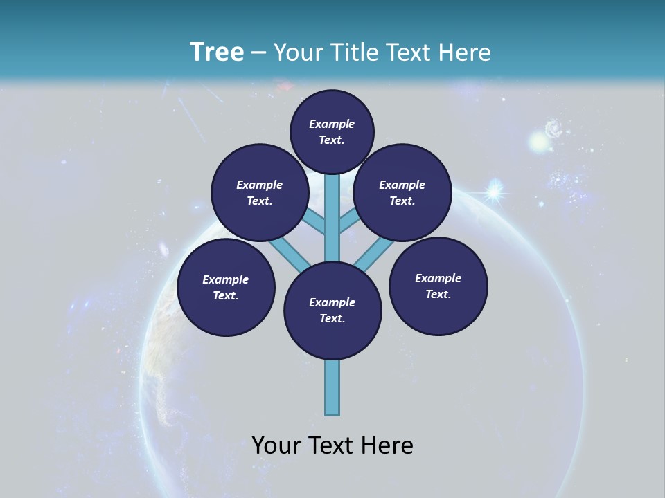 Space Vertical PowerPoint Template