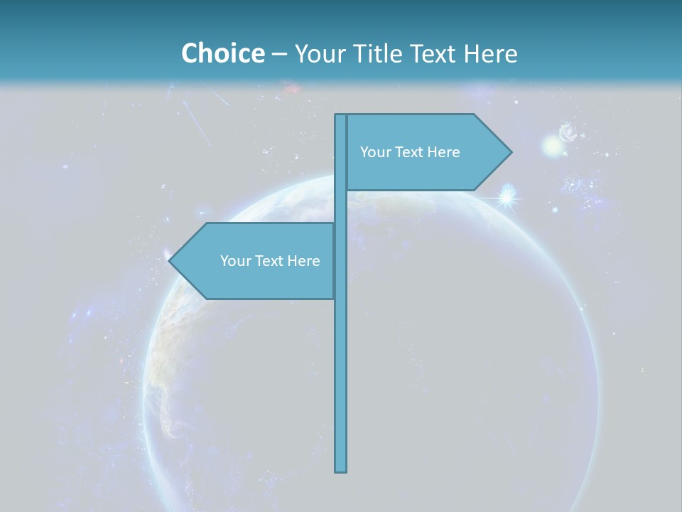 Space Vertical PowerPoint Template